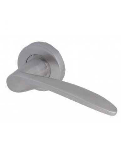 HERACLES – Béquille double sur rosace « massive » (inox 4004)