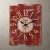 Horloge murale de style antique en bois rouge