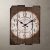 Horloge murale de style rustique en bois