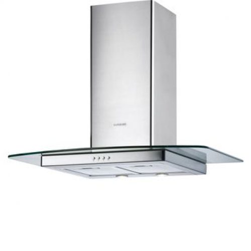 Hotte cuisine murale Silverline HERA inox et verre 90 cm