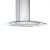 Hotte cuisine murale Silverline KALINKA inox et verre 90 cm