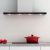 Hotte cuisine murale Silverline TANO inox et verre noir 90 cm