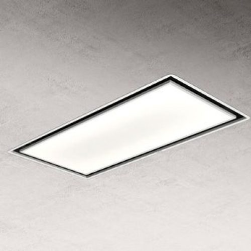 Hotte cuisine plafonnier SKYDOME Elica coloris blanc H30
