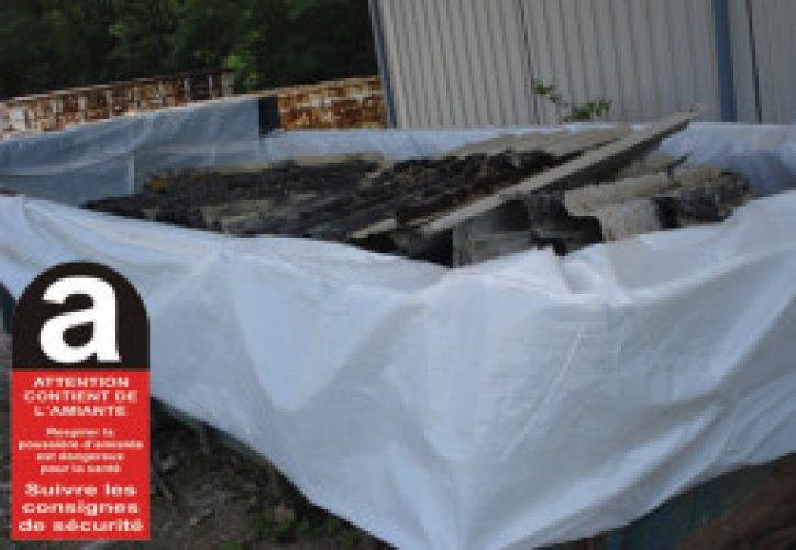 Housse à Bennes pour Déchets Amiante en Polypropylène 10 Tonnes