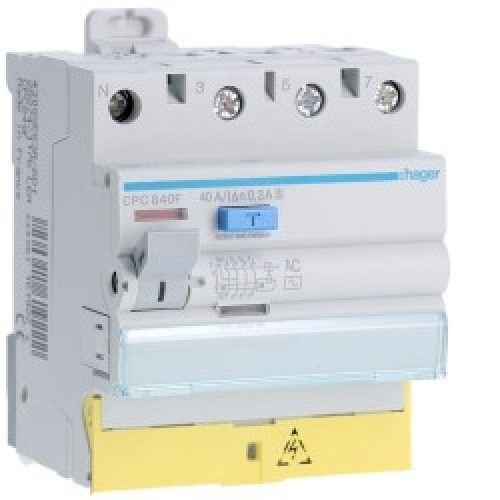 ID 3P+N 40A 300mA ACS BD – INTER. DIFF. TETRA.  HAGER CPC840F