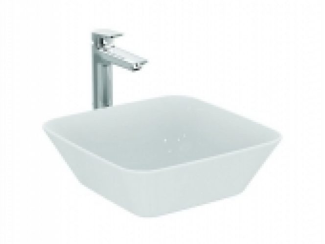 Ideal Standard Connect Air – Vasque à poser pour meuble 400×400 blanc sans revêtement