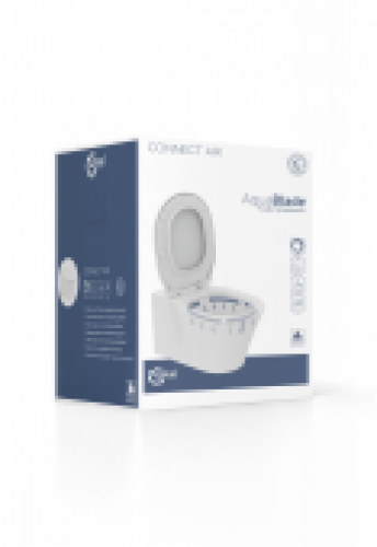 Ideal Standard Connect Air – Wand-Tiefspül-WC-Kombipaket Aquablade mit SoftClosing 360 x 540 mm weiß