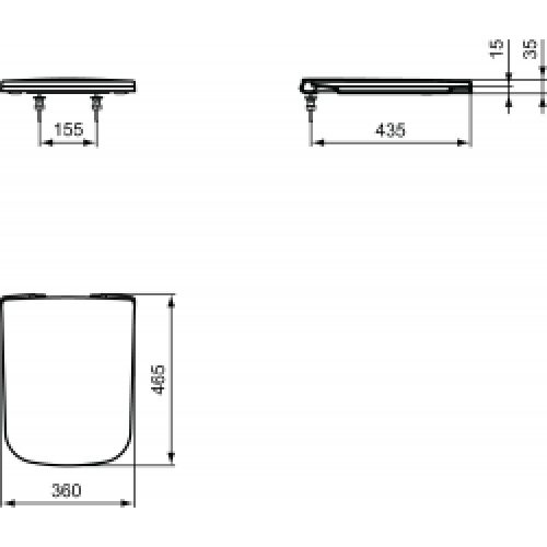 Ideal Standard MIA Abattant WC fermeture…