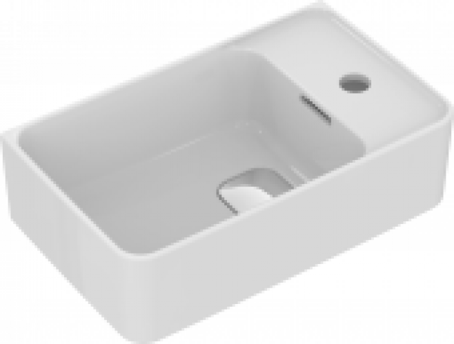 Ideal Standard Strada II – Lave-mains 450×270 blanc sans revêtement