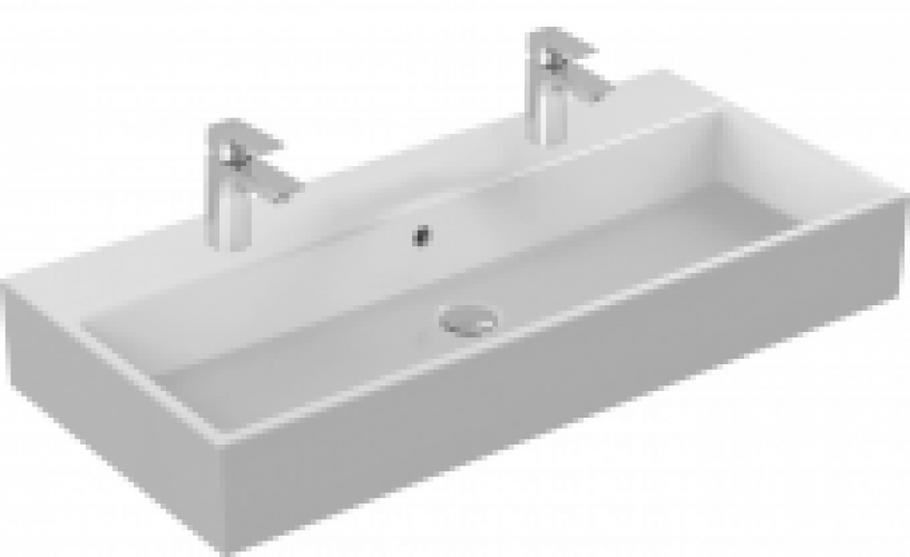 Ideal Standard Strada – Waschtisch mit 2 Hahnlöchern 910 x 420 x 150 mm weiß mit IdealPlus