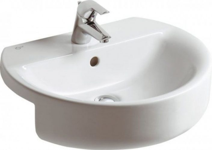 Ideal Standard Vasque à semi-encastrer Connect Blanc Alpin (E7923)