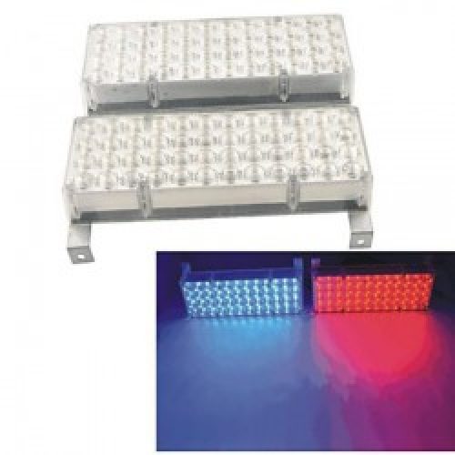 Indicateur Lumineux à 96 Led SMD pour voiture, Couleur de lumière Bleu Rouge, Tension 12V