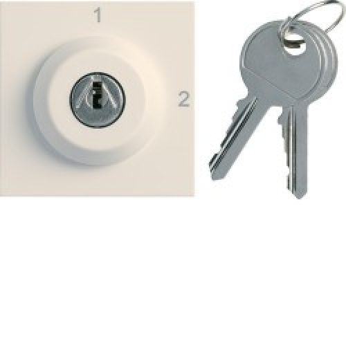 Inter clé 2 posi. 2M dune – APPAREILLAGE MURAL GALLERY HAGER WXF615D