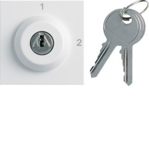 Inter clé 2 posi. 2M pure – APPAREILLAGE MURAL GALLERY HAGER WXF615B