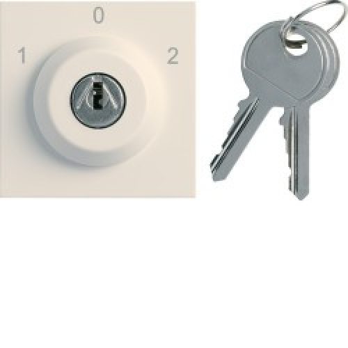 Inter clé 3 posi. 2M dune – APPAREILLAGE MURAL GALLERY HAGER WXF616D