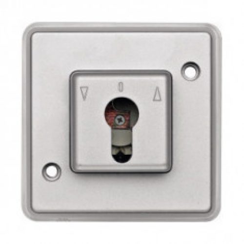 Interrupteur bipolaire IP44  à clé pour volet roulant anti-vandalisme