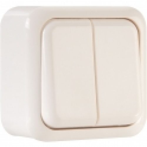 Interrupteur blanc double va et vient – Sally – Dhome