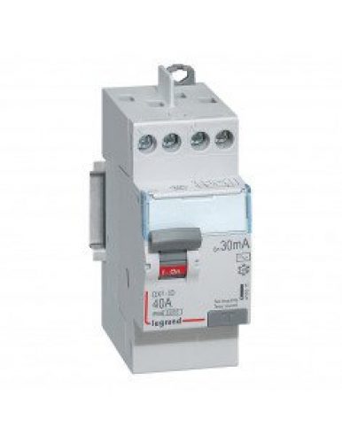 Interrupteur différentiel DX3 LEGRAND 40A 30mA type AC 230V 411611