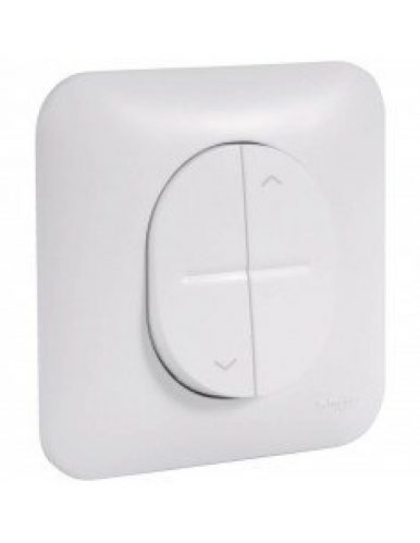 Interrupteur pour volets roulants blanc OVALIS SCHNEIDER RAL9003…