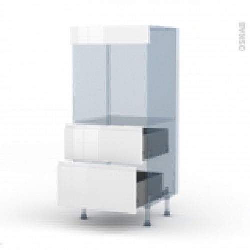 Ipoma Blanc Brillant Kit Renovation 18 Colonne Four N58 2 Casseroliers L60Xh125Xp60