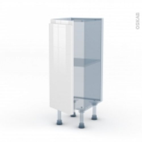 Ipoma Blanc Brillant Kit Renovation 18 Meuble Bas Prof37 1 Porte L30Xh70Xp375