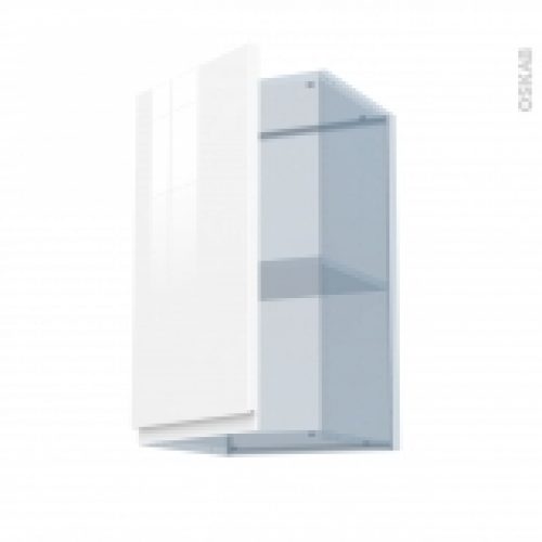 Ipoma Blanc Brillant Kit Renovation 18 Meuble Haut Ouvrant H70 1 Porte L40Xh70Xp375