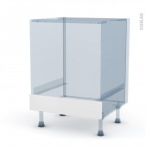 Ipoma Blanc Mat Kit Renovation 18 Meuble Bas Four Bandeau Bas L60Xh70Xp60