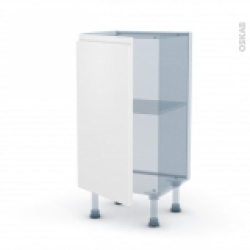 Ipoma Blanc Mat Kit Renovation 18 Meuble Bas Prof37 1 Porte L40Xh70Xp375
