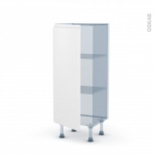 Ipoma Blanc Mat Kit Renovation 18 Meuble Bas Prof37 1 Porte L40Xh92Xp375