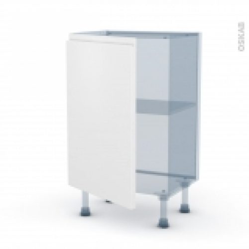 Ipoma Blanc Mat Kit Renovation 18 Meuble Bas Prof37 1 Porte L50Xh70Xp375