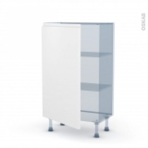 Ipoma Blanc Mat Kit Renovation 18 Meuble Bas Prof37 1 Porte L60Xh92Xp375