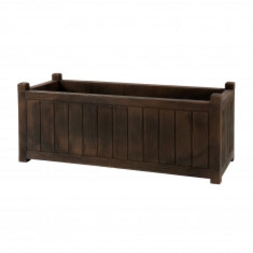 Jardinière CHARME Bois foncé 100 x 40 x 40cm – 90L