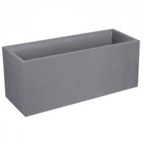 Jardinière gris galet – longueur 100 cm – 97,6 litres – Volcania 13731
