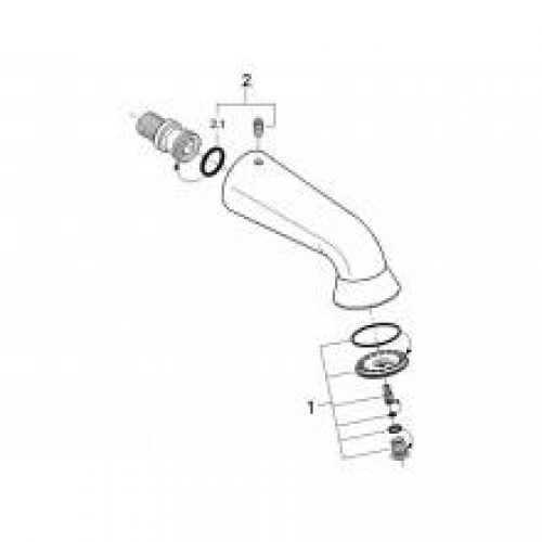 Jet mural Grohe Relexa 60