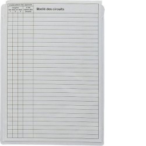 Jeu de 10 pochettes à plan A5 – COFFRET DISTRIBUTION  HAGER GZ06A