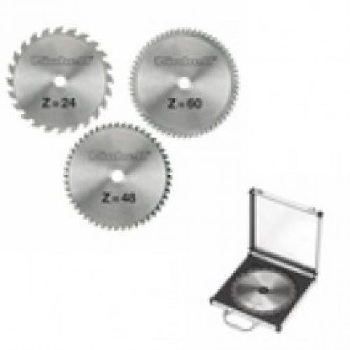 Jeu de 3 lames en carbure de tungstène pour scie circulaire