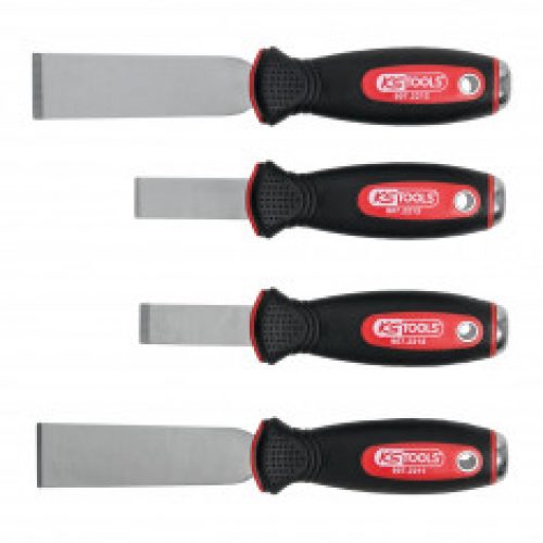 Jeu de 4 grattoirs à lame inox KS Tools 907.2210
