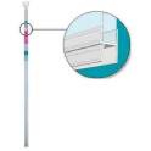 Joint bas de porte de douche à double lèvres : 1m 5 à 8 mm