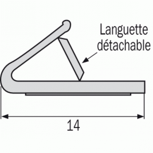 Joint néoprène LN 91 CF phonique et thermique coupe-feu pour menuiserie plate