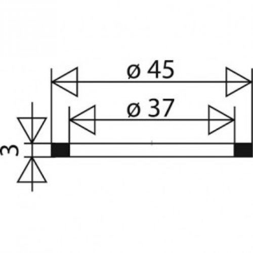Joint plat élastomère – pour écrou 1’1/2