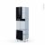 Keria Noir Kit Renovation 18 Colonne Four Niche 60 N2116 2 Portes L60Xh195Xp60