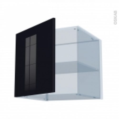 Keria Noir Kit Renovation 18 Meuble Haut Ouvrant H57 1 Porte L60Xh57Xp60