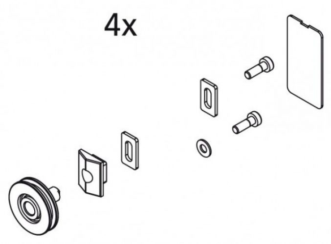 Kermi ATEA Fixations / roulettes (2534042)