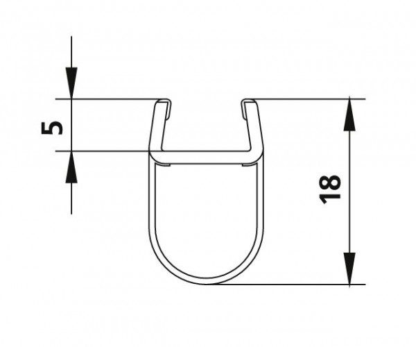 Kermi FILIA / FILIA XP Joint d&rsquo;étanchéité vertical (6031695)