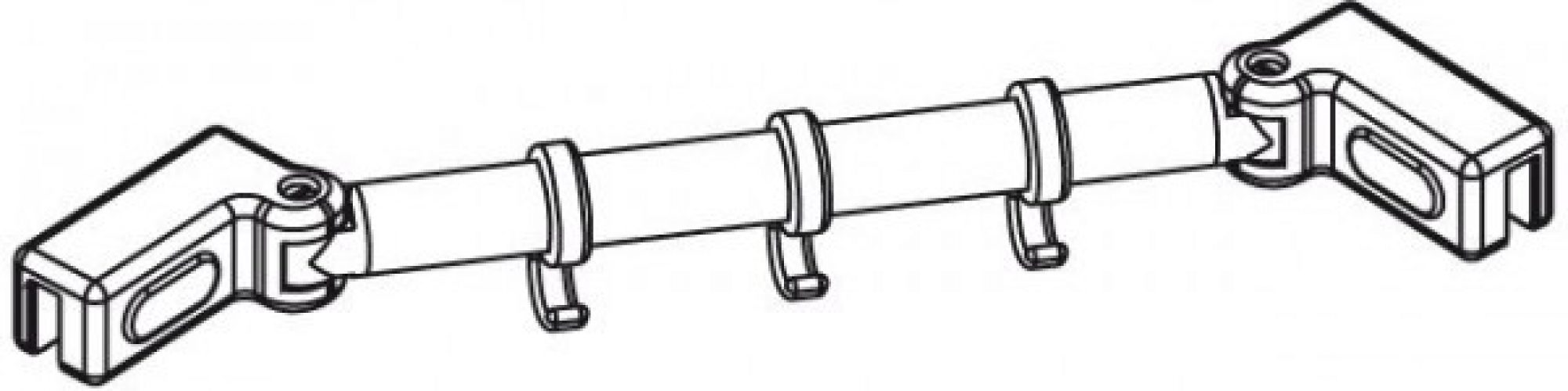 Kermi IBIZA 2000 Barre de stabilisation Blanc