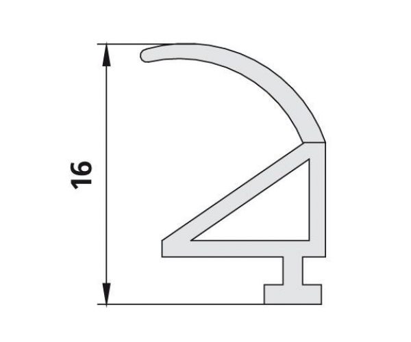Kermi IBIZA 2000 Joint d&rsquo;étanchéité vertical (6002082)