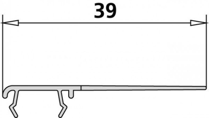 Kermi LIGA Joint d&rsquo;étanchéité vertical (2534976)