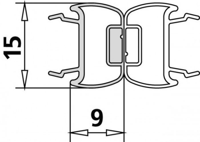 Kermi LIGA Joint magnétique 180° (6036439)