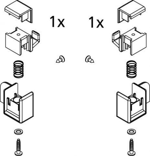 Kermi LIGA Roulettes / système de décrochage (2534909)