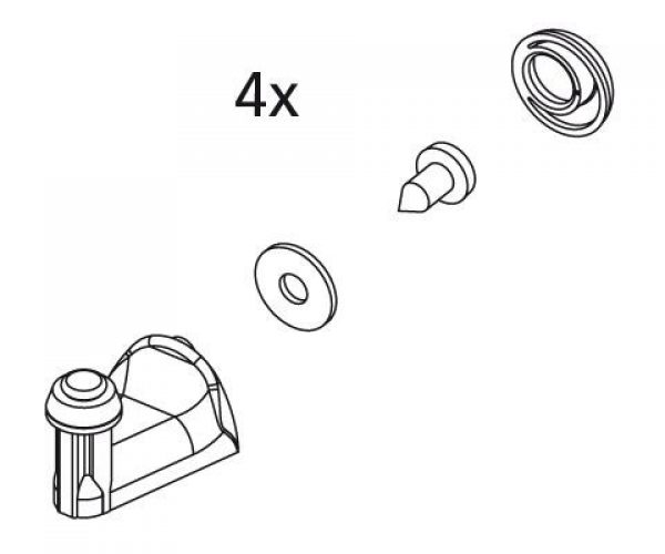 Kermi NOVA 2000 Crochets de guidage (2533894)